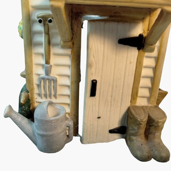 Partylite Garden Shed Tealight Candle Holder Luminary Figurine - Picture 9 of 14